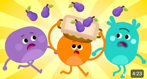 The Bumble Nums Make Purple pear pie! | Cartoon for kids