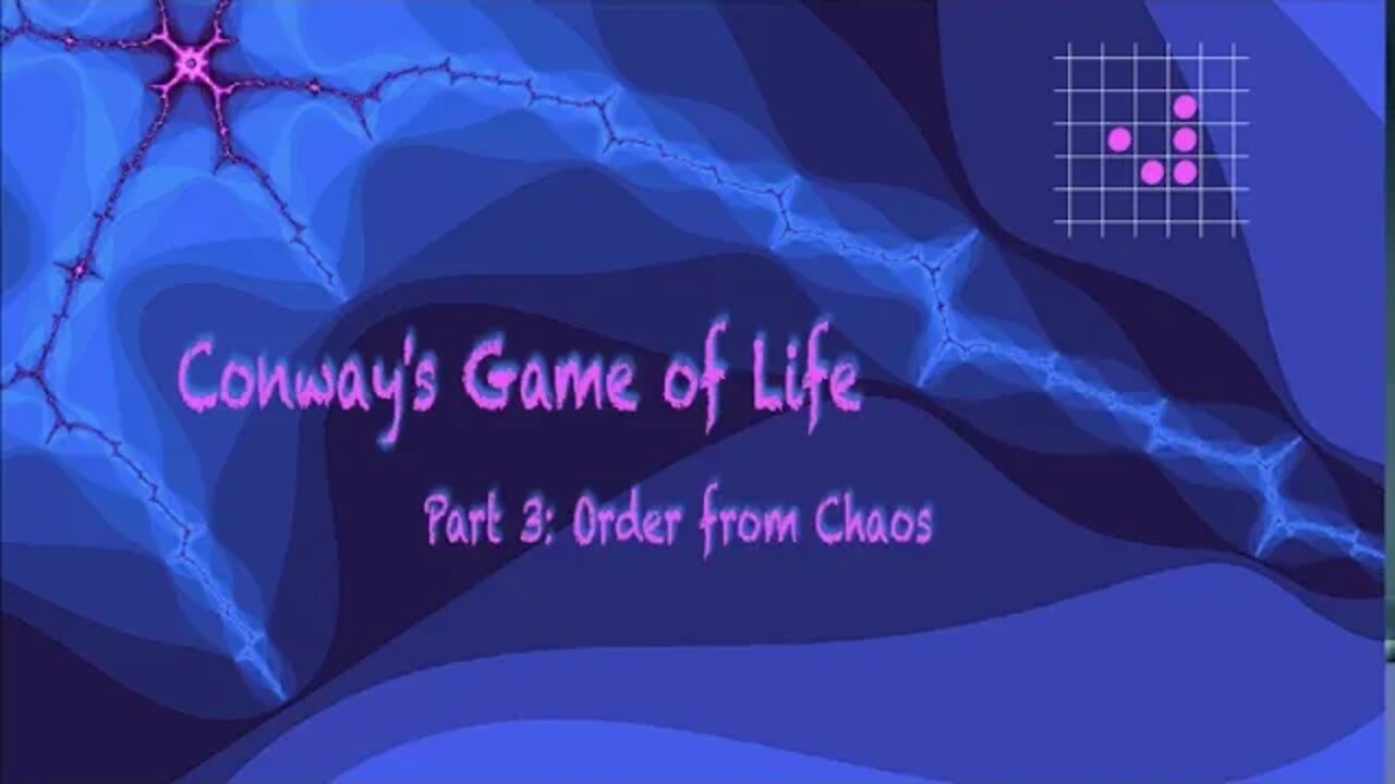 Conway's Game of Life: Part 3 (Order from Chaos)