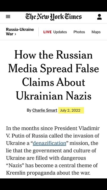 "There's no Nazis in Ukraine"