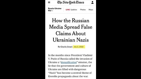 "There's no Nazis in Ukraine"