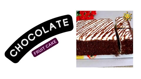 Chocolate Fruit Cake | Easy Homemade Chocolate Fruit Cake Recipe