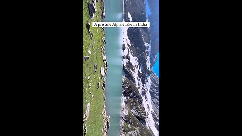 How tempting does this aqua marine lake look #Travel #India #Kashmir #Lake #Lakeview #Jump #nature #