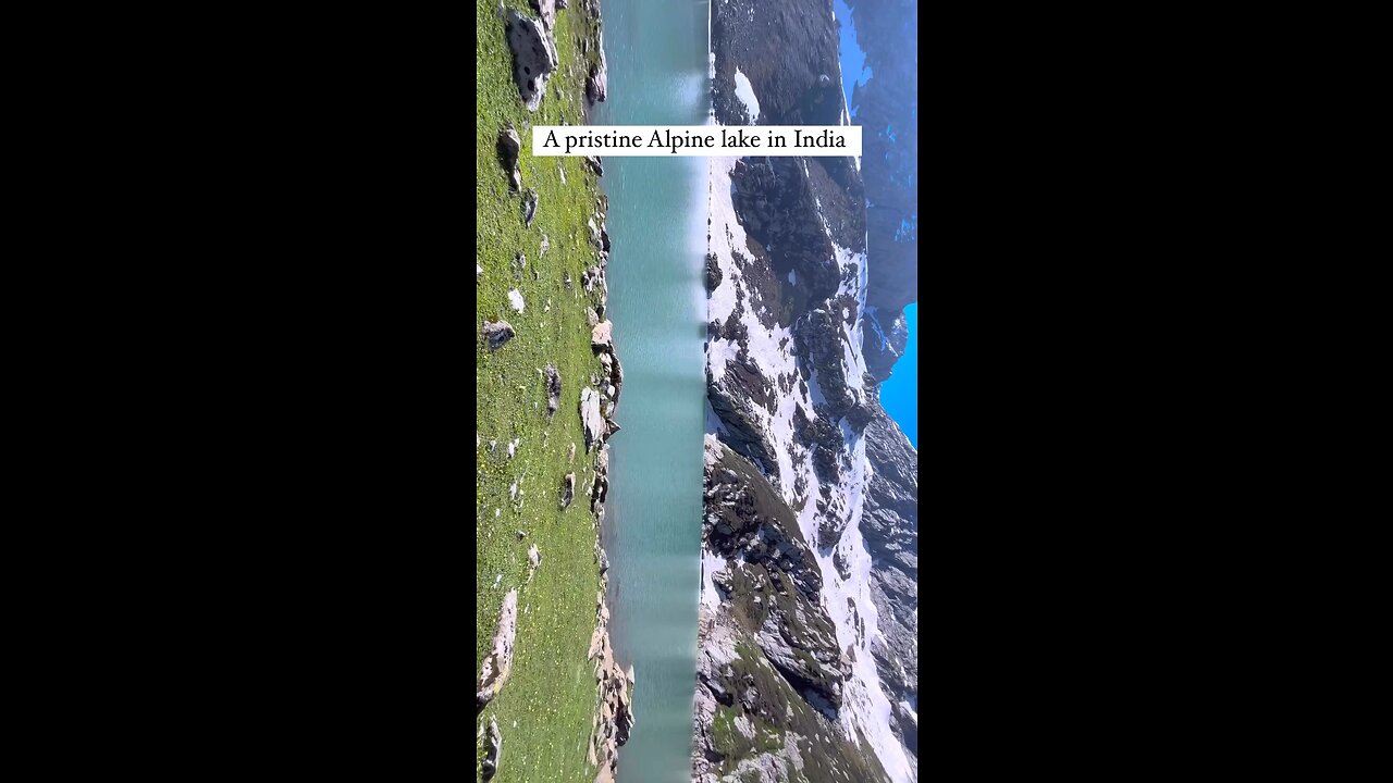 How tempting does this aqua marine lake look #Travel #India #Kashmir #Lake #Lakeview #Jump #nature #