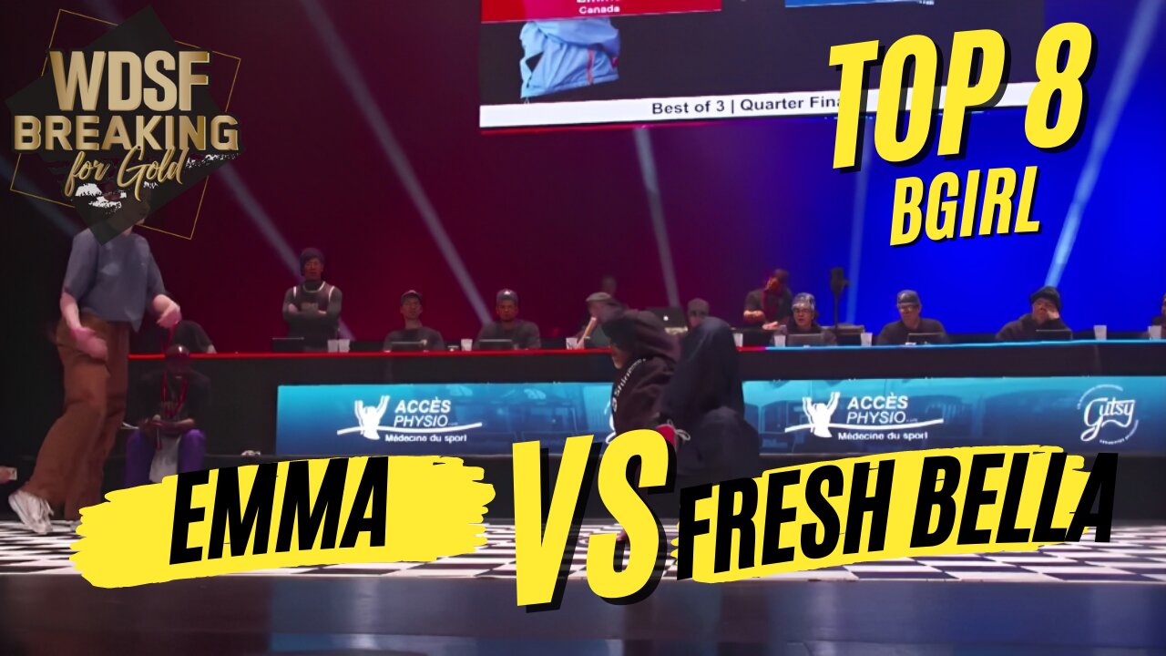 BGIRL EMMA VS BGIRL FRESH BELLA | TOP 8 | WDSF BREAKING FOR GOLD MONTREAL 2023