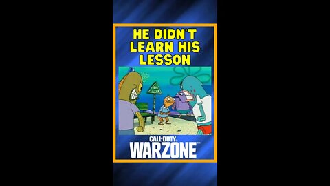 He Didn't Learn His Lesson 😂 | Warzone Shorts #shorts