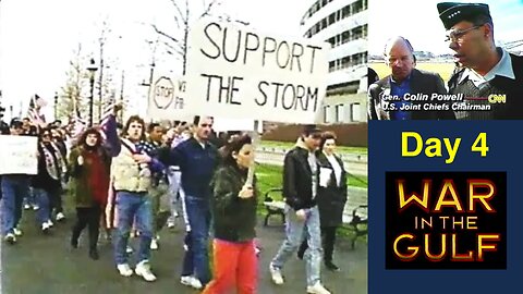 Vintage CNN - Iraq War Day 4 - News Hour - Jan19-91 (6:00PM EST)