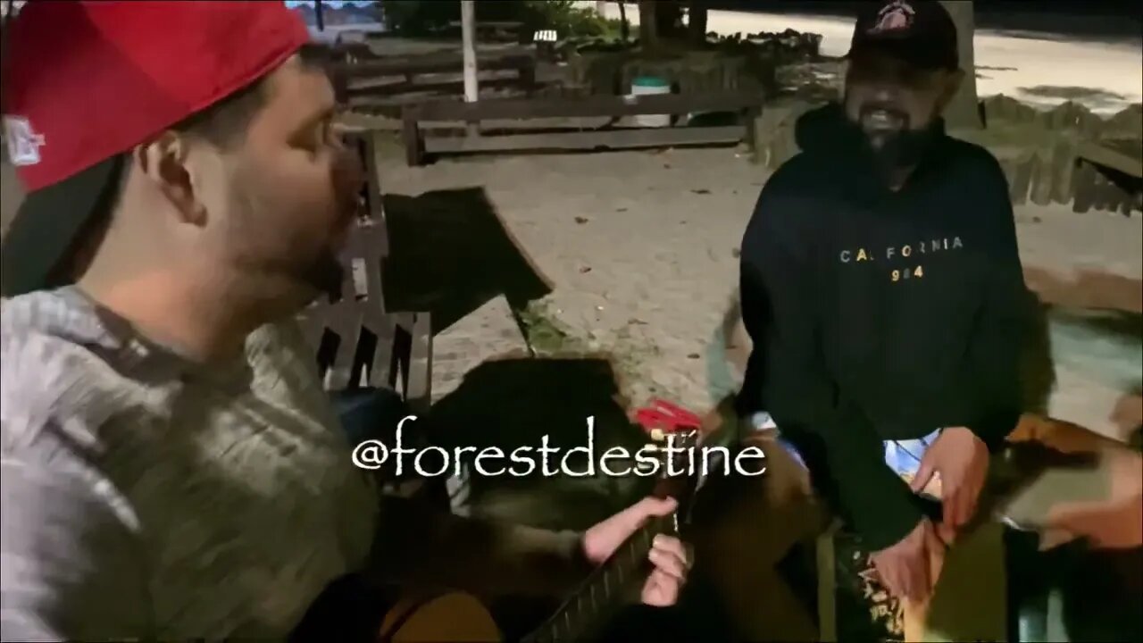 Brazilian Brothers jamming out on the beach.