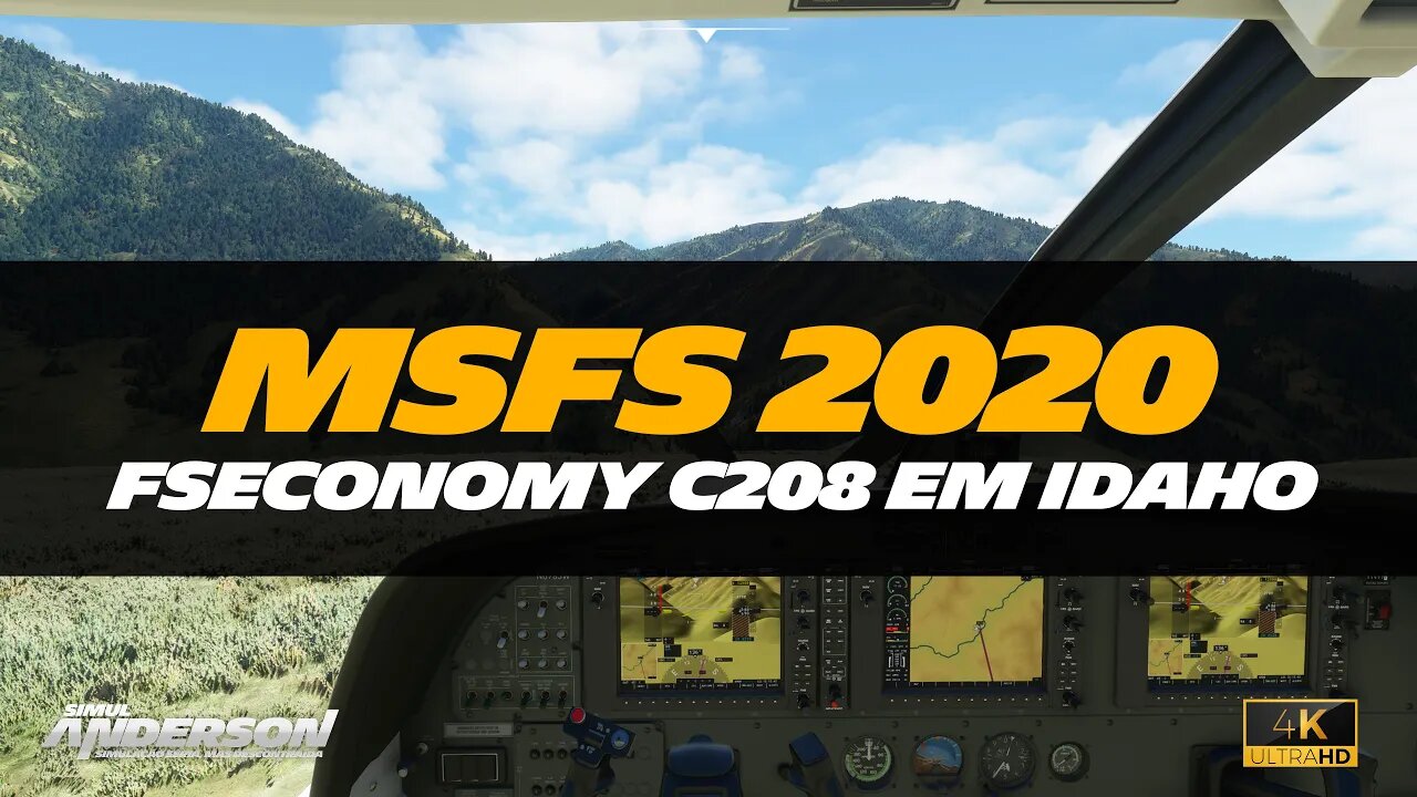 FSEconomy: Uma Aventura em Idaho, EUA no Caravan 208