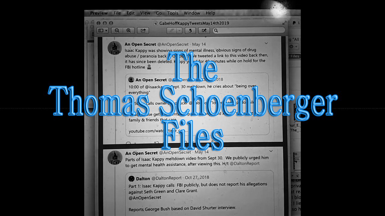 Thomas Schoenberger - Hey Dave here's some Isaac Kappy stuff - AnOpenSecret Dave Acton