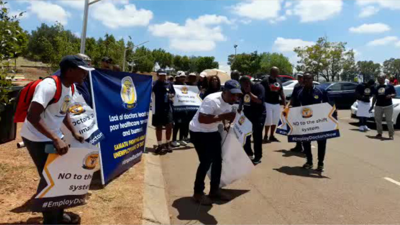 WATCH: Unemployed Healthcare Professionals March to the Department of Heath