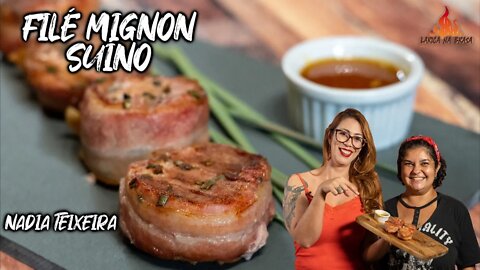 FILÉ MIGNON SUÍNO COM MOLHO DE LARANJA - A BRASA É DELAS