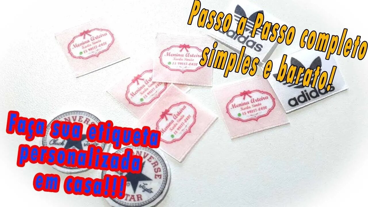 Como fazer sua própria etiqueta e símbolos para roupas e sapatinhos.