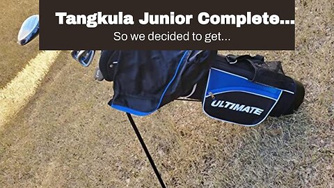 Tangkula Junior Complete Golf Club Set for Children Right Hand, Includes 3# Fairway Wood, 7# &...