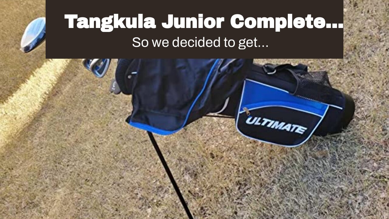 Tangkula Junior Complete Golf Club Set for Children Right Hand, Includes 3# Fairway Wood, 7# &...