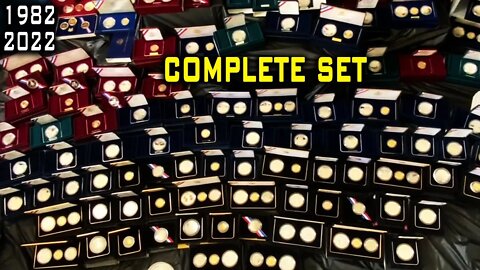 COMPLETE Proof Modern Commemorative Coin Collection 1982-2022 (Gold, Silver, Clad)