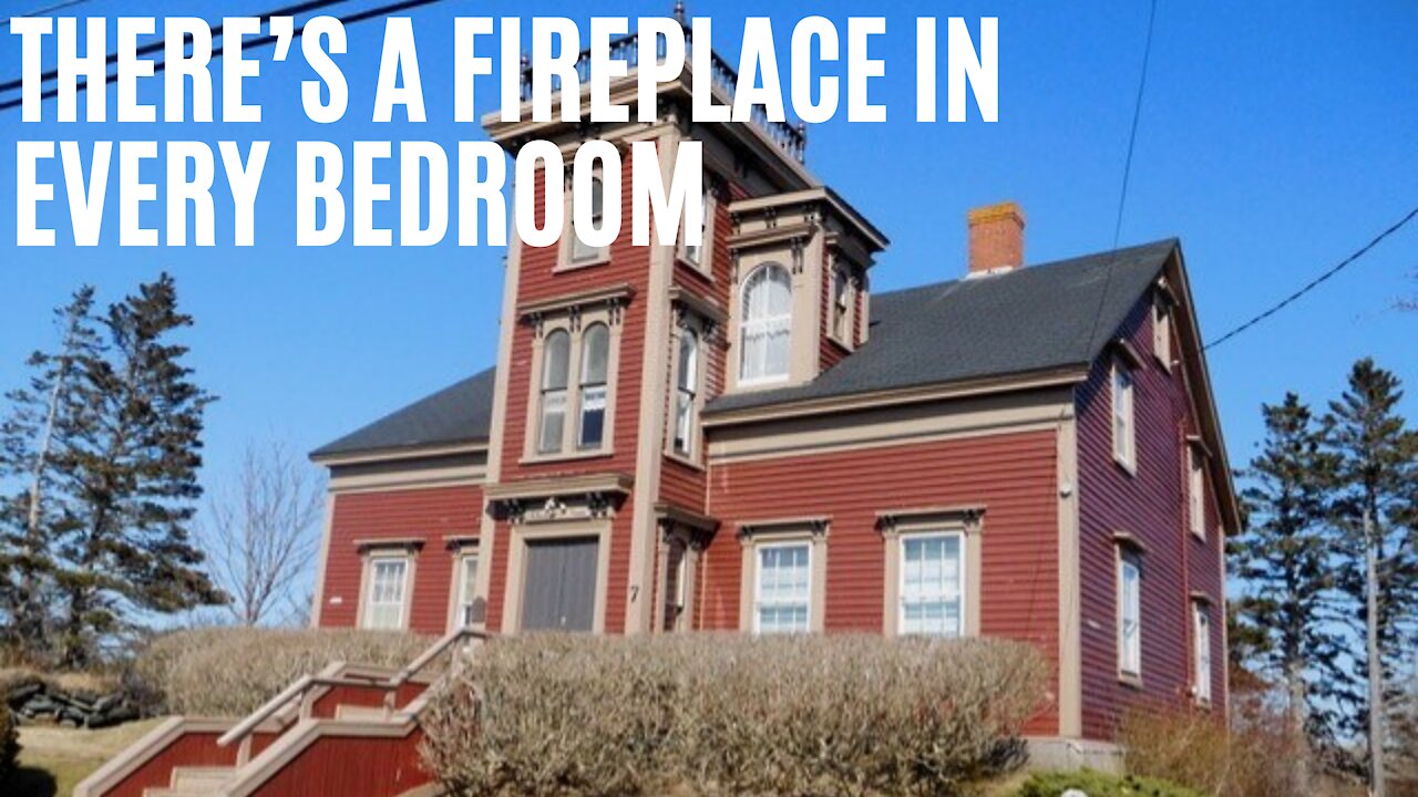 This $209k Nova Scotia House Has A Huge Tower & Is Over A Century Old