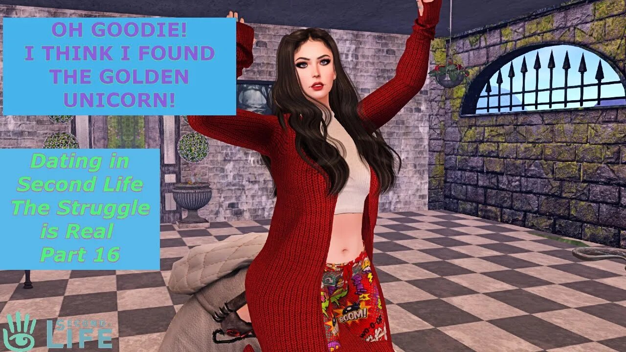 [Day 13] I found an old dating notecard! So that means it's a dating in Second Life video!