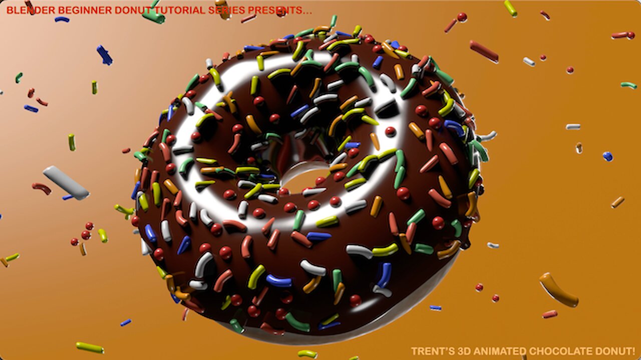 Trent's 3D Animated Chocolate Donut!