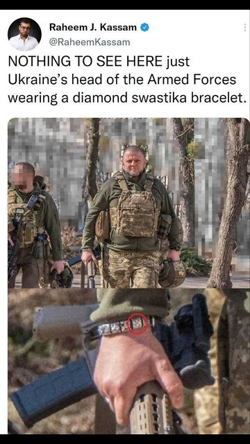 Ukraine Army chief's bracelet ???