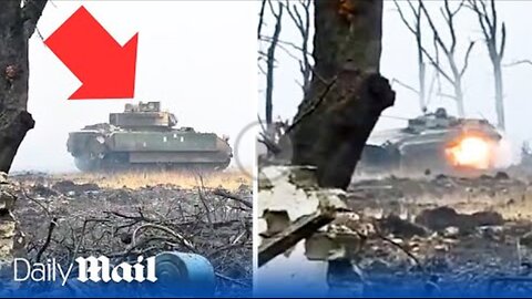 The battle for Stepove: Two Ukraine Bradleys surrounded and destroy Russian T-90M combat tank