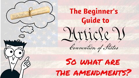 Article V for beginners Ep 2: What amendments are the delegates authorized to speak on?