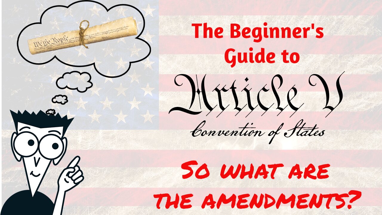 Article V for beginners Ep 2: What amendments are the delegates authorized to speak on?