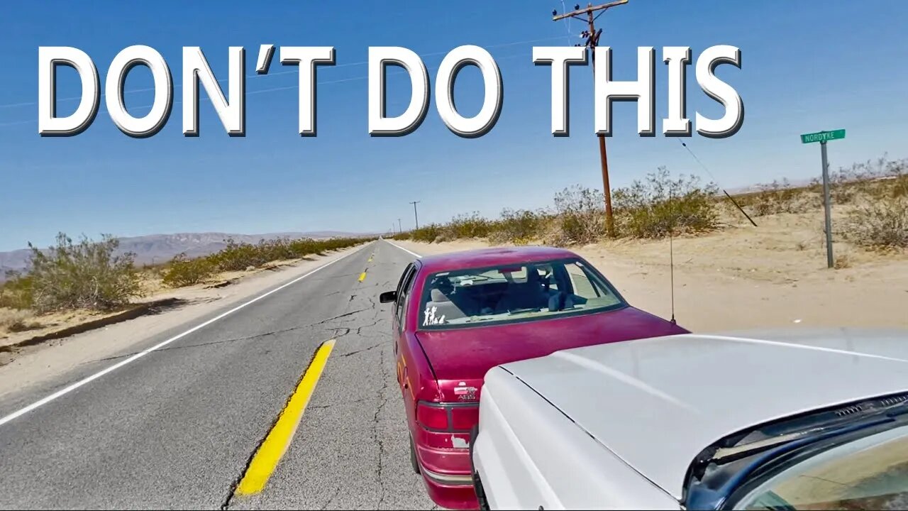 Pushing a STRANGER's CAR 20+ MILES - Stuck on the Highway