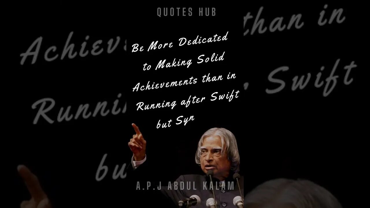 One of the Most Inspiring Quotes from APJ Abdul Kalam || #quotes || #shorts