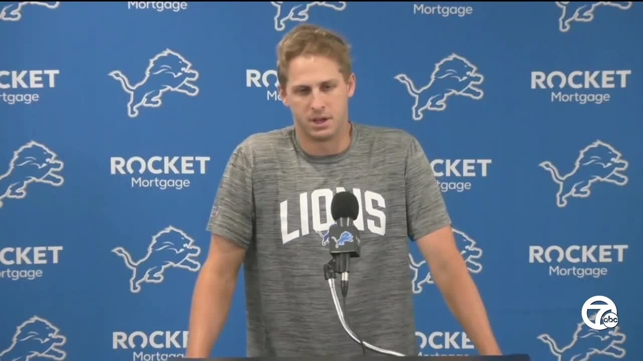 Jared Goff says he is very used to playing with injured Lions lineup