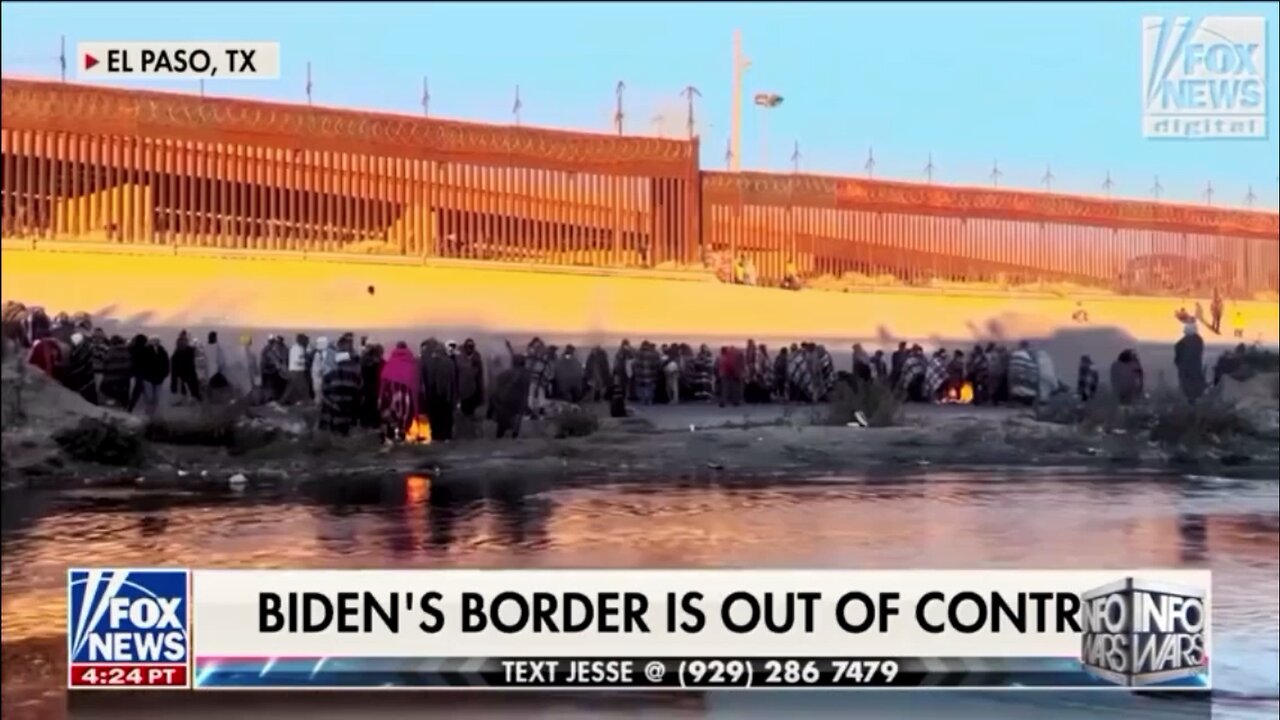 Illegals Pouring Across The Border, InfoWars Alex Jones