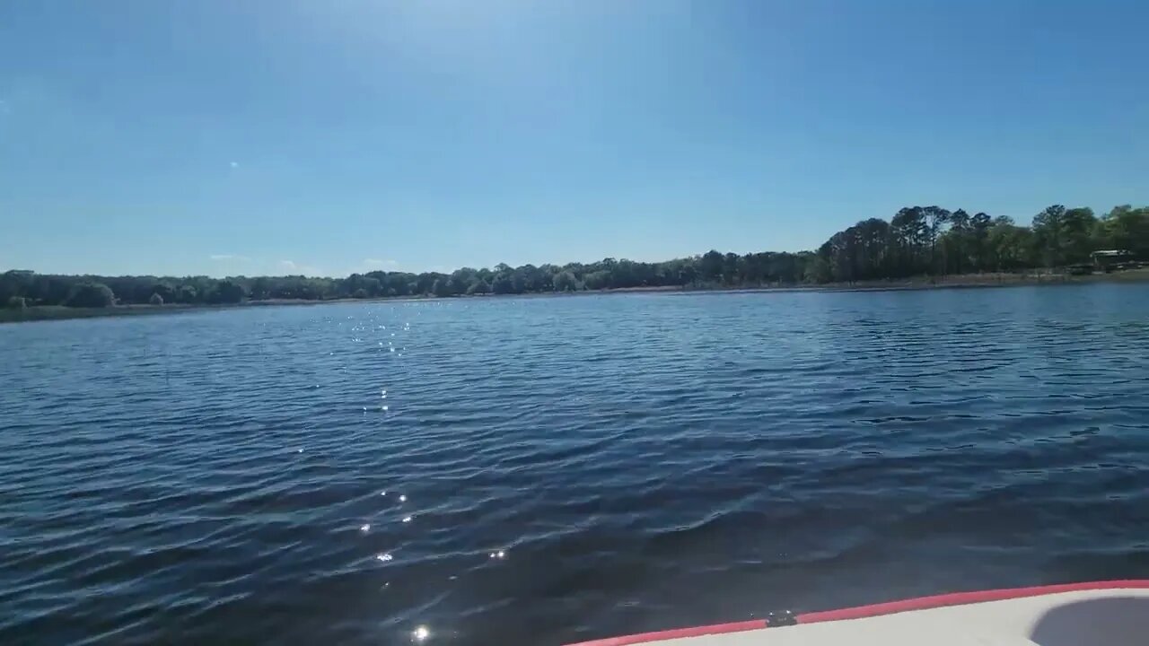 first Paddle boat ride on our lake