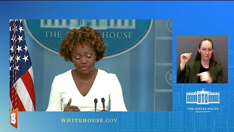 WH Press Secretary Karine Jean-Pierre speaking with reporters...