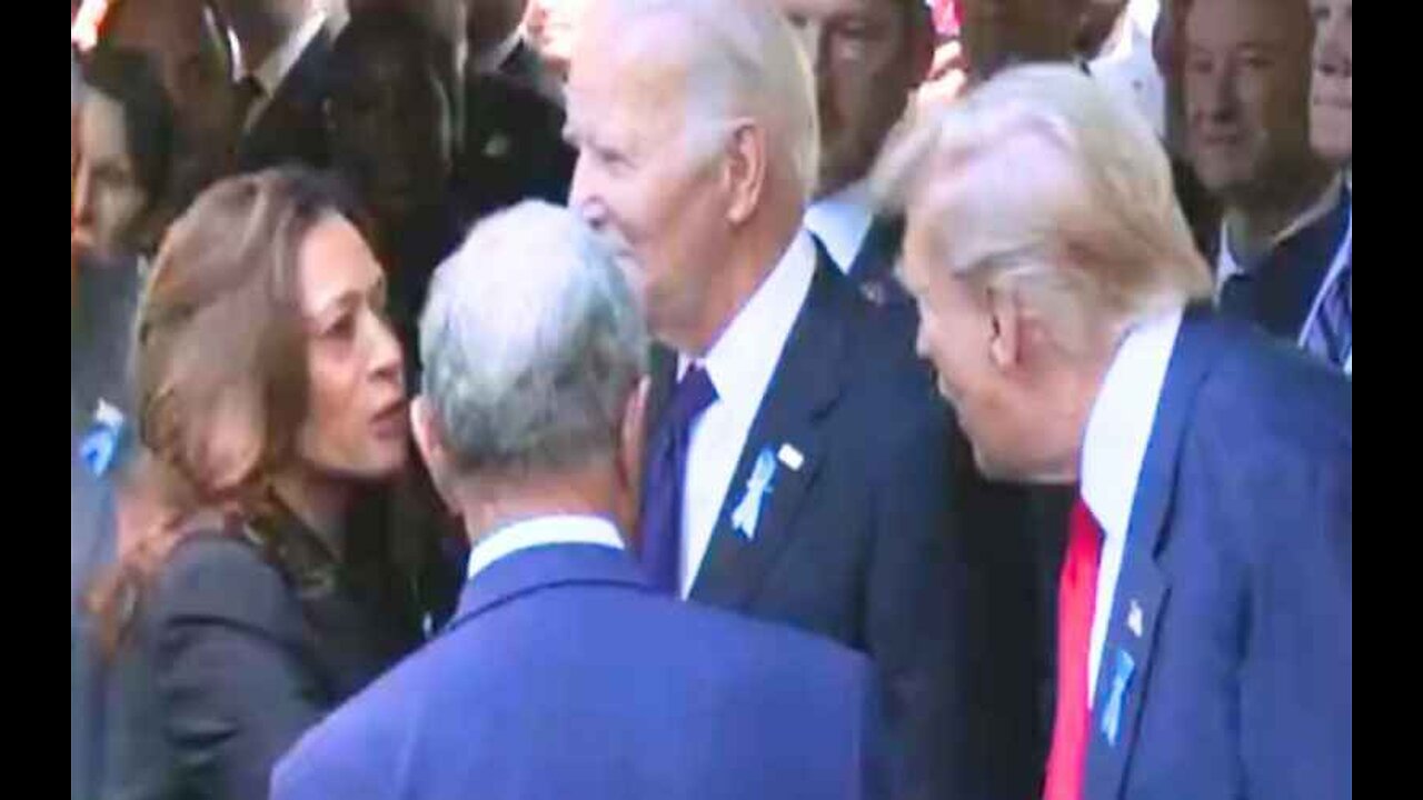 Watch Trump Tells Harris She ‘Did a Good Job’ During 9-11 Memorial Day After Debate