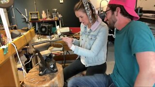 Make mom a beautiful one-of-kind piece of jewelry at His+His Studio