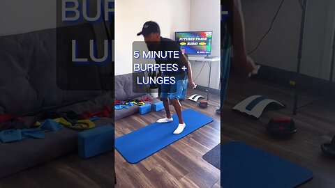 Fit Trader Movement: 5 Minute Burpee Plus Lunges Strength and Cardio