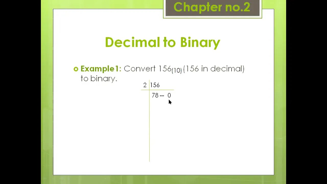 Class 8th | Computer | Lecture 2 | Chapter 2 | Decimal to Binary Conversion