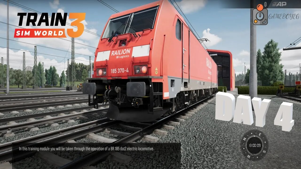 Trainz Sim World 3 Driving The BR 185.2 Electric Locomotive Training Tutorial Day 4