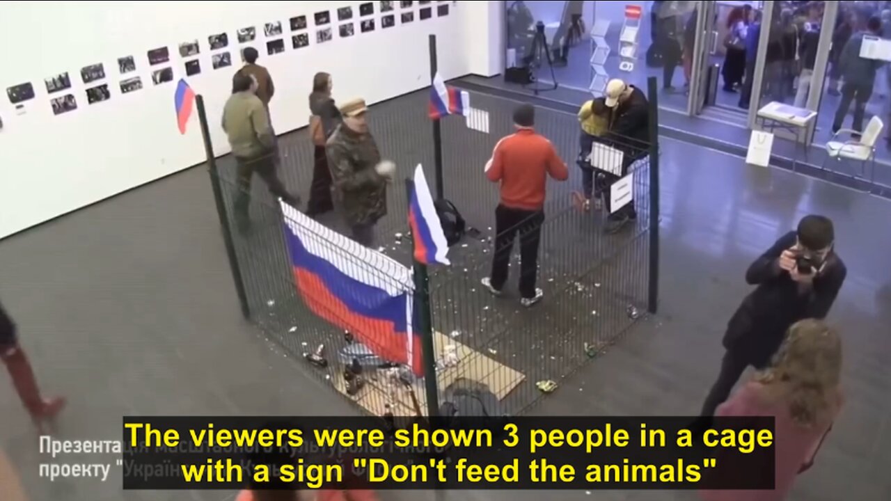 "Do not feed the animals (Russians)" - Cultural event in Ukraine