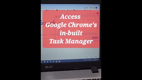 Access google chrome's in-built task manager #shorts #youtubeshorts