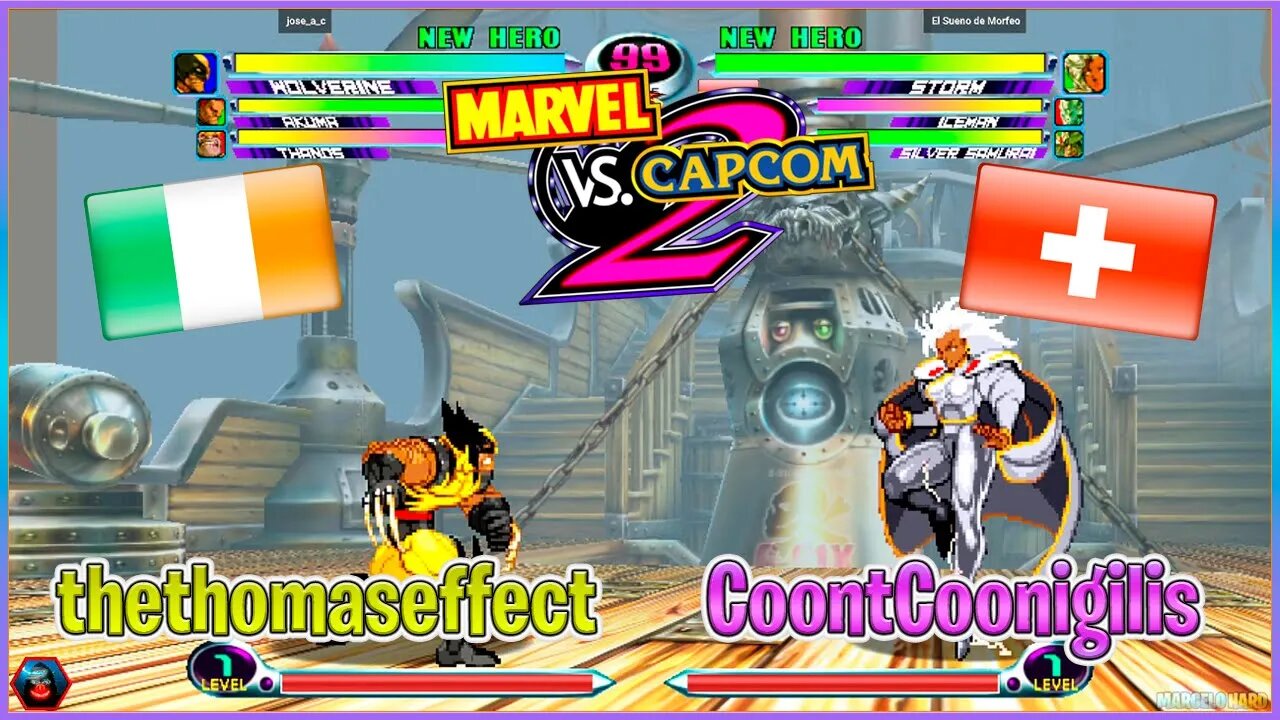 Marvel Vs. Capcom 2 New Age of Heroes (thethomaseffect Vs. CoontCoonigilis) [Ireland Vs Switzerland]