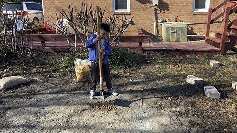 Little Guy doing some hard work