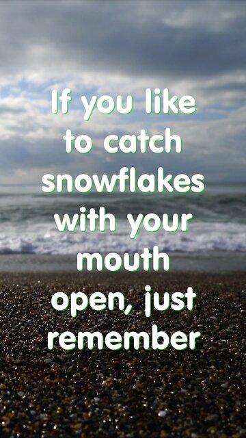 Joke. Winter snowflakes