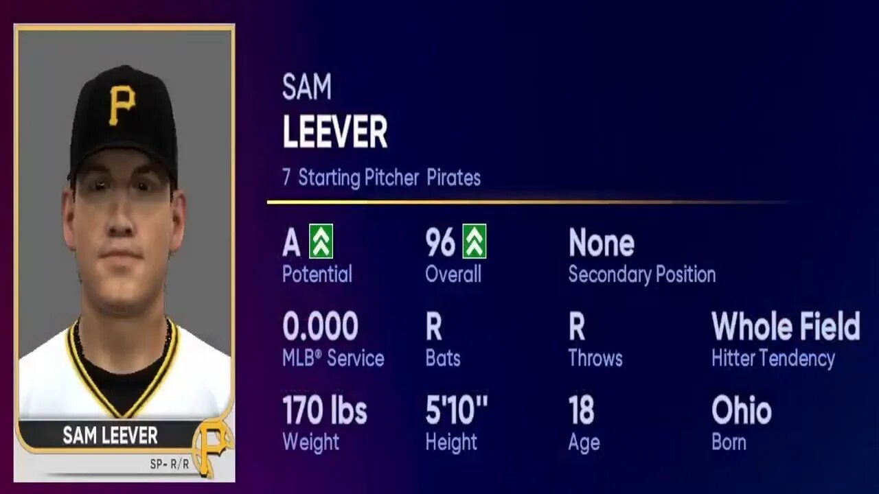 How To Create Sam Leever Mlb The Show 22