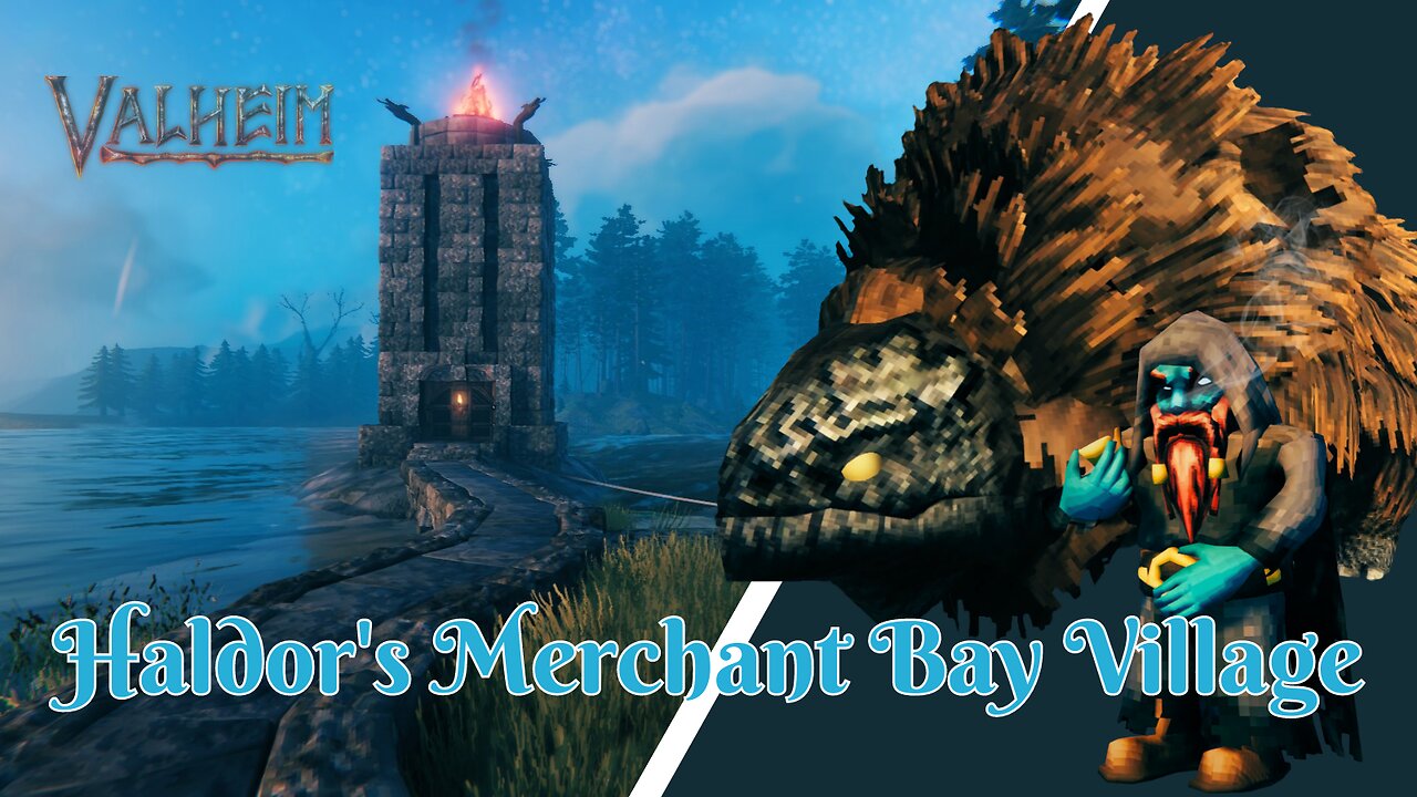 Haldor's Merchant Bay Village #1: The Lighthouse - A Vanilla Valheim Build Series