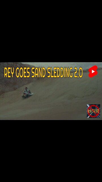 Rey Goes Sand Sledding 2.0 #Shorts #YouTubeShorts #ShortsYouTube