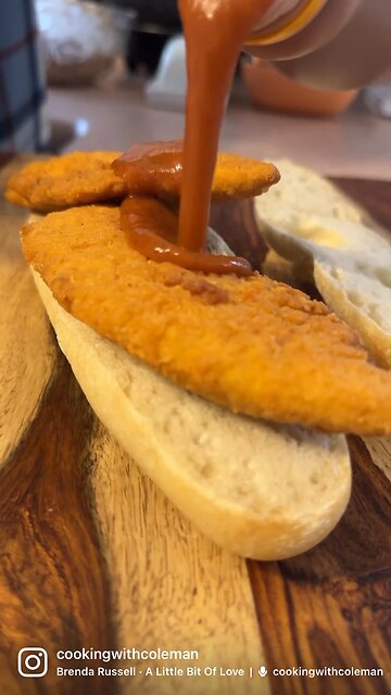 Chicken tender sandwich 👌🏼