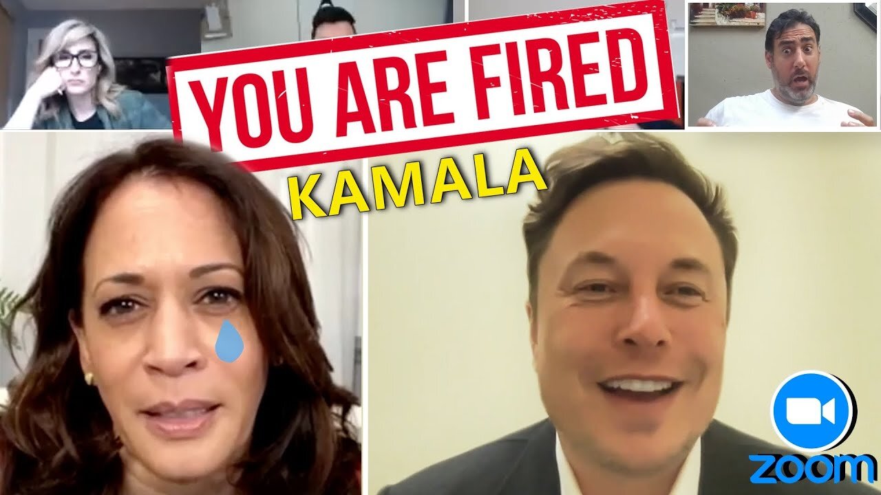 Elon Musk interviews Kamala Harris on Zoom Twitter Meeting | DUB