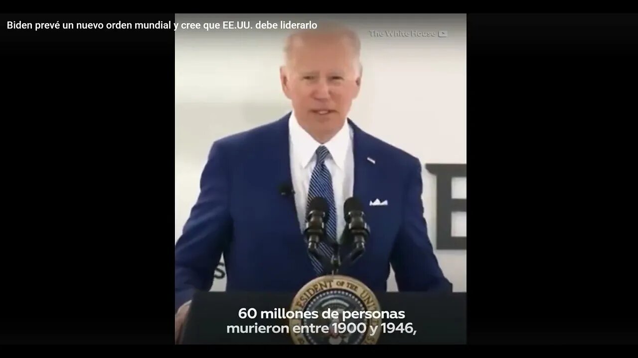 Biden: "There is going to be a new World Order and we have to lead it"