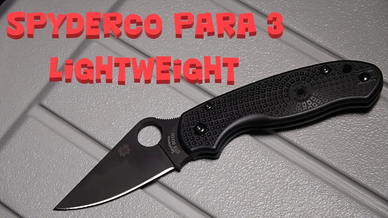 Spyderco Para 3 Lightweight - BLACKOUT