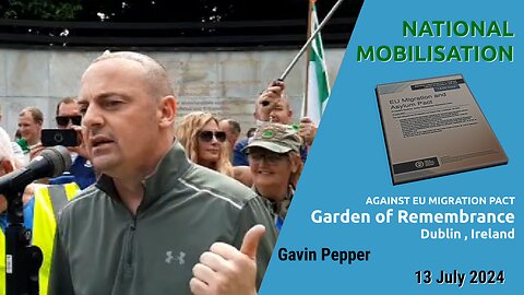 National Mobilisation against eu migration pact - Dublin, Ireland 13 July 2024